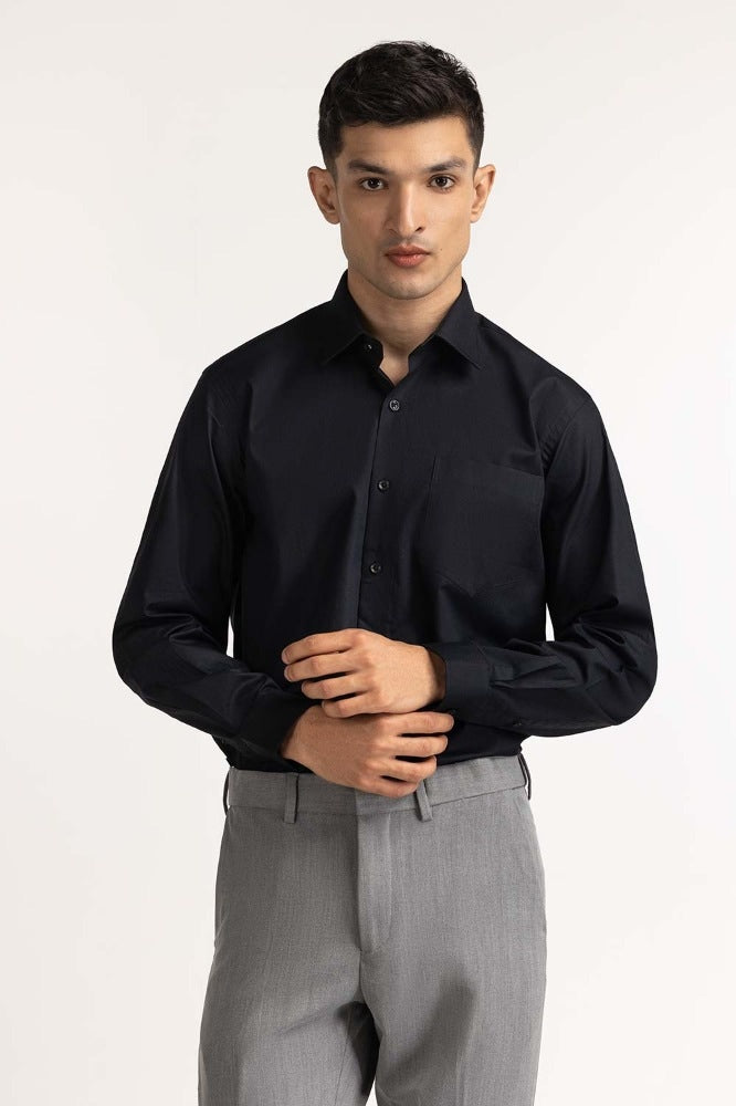 Black Formal Shirt MN-FS-PD23-017