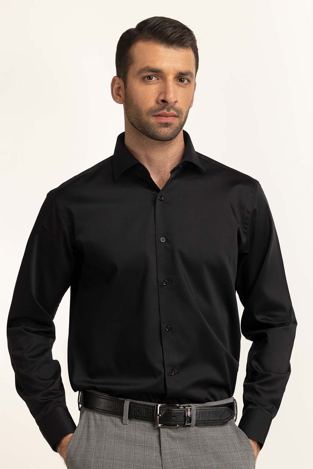 Black Formal Shirt MN-FS-PD24-123