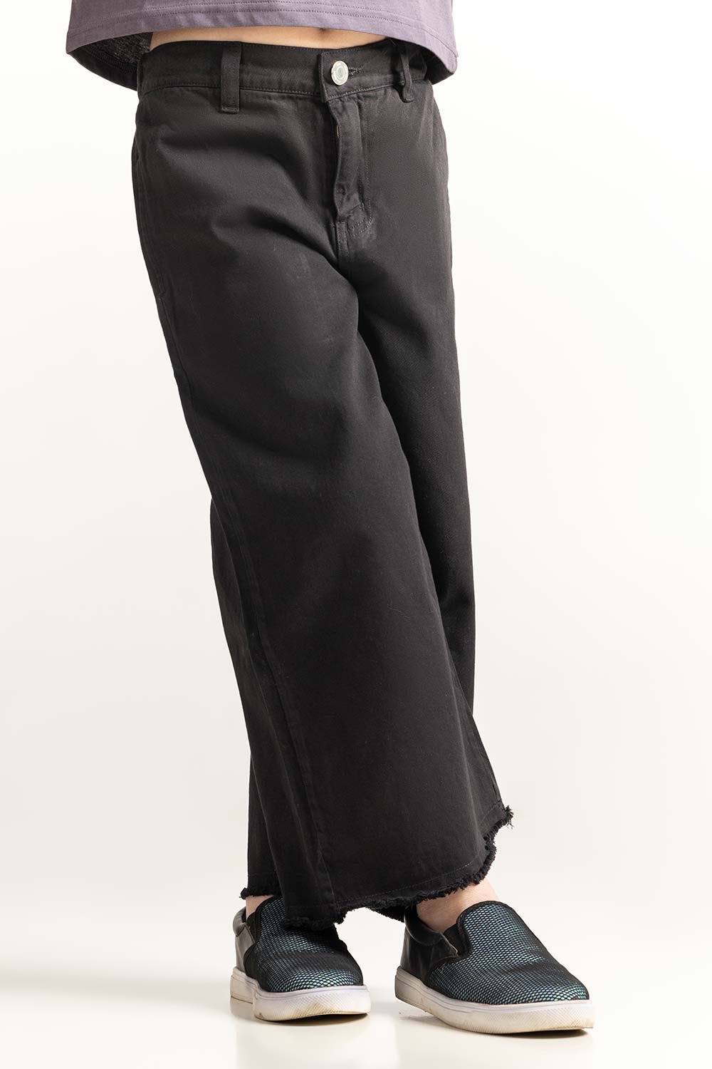 Black Junior Girl Non Denim Trouser JG-NDJ-SS24-004