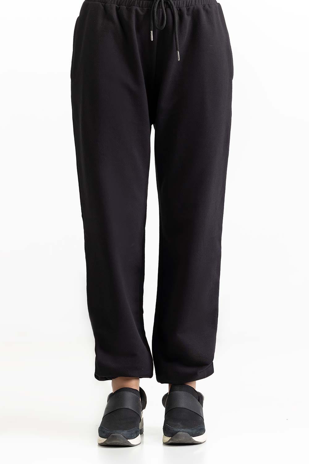 Black Knit Trouser 231-220-003 A