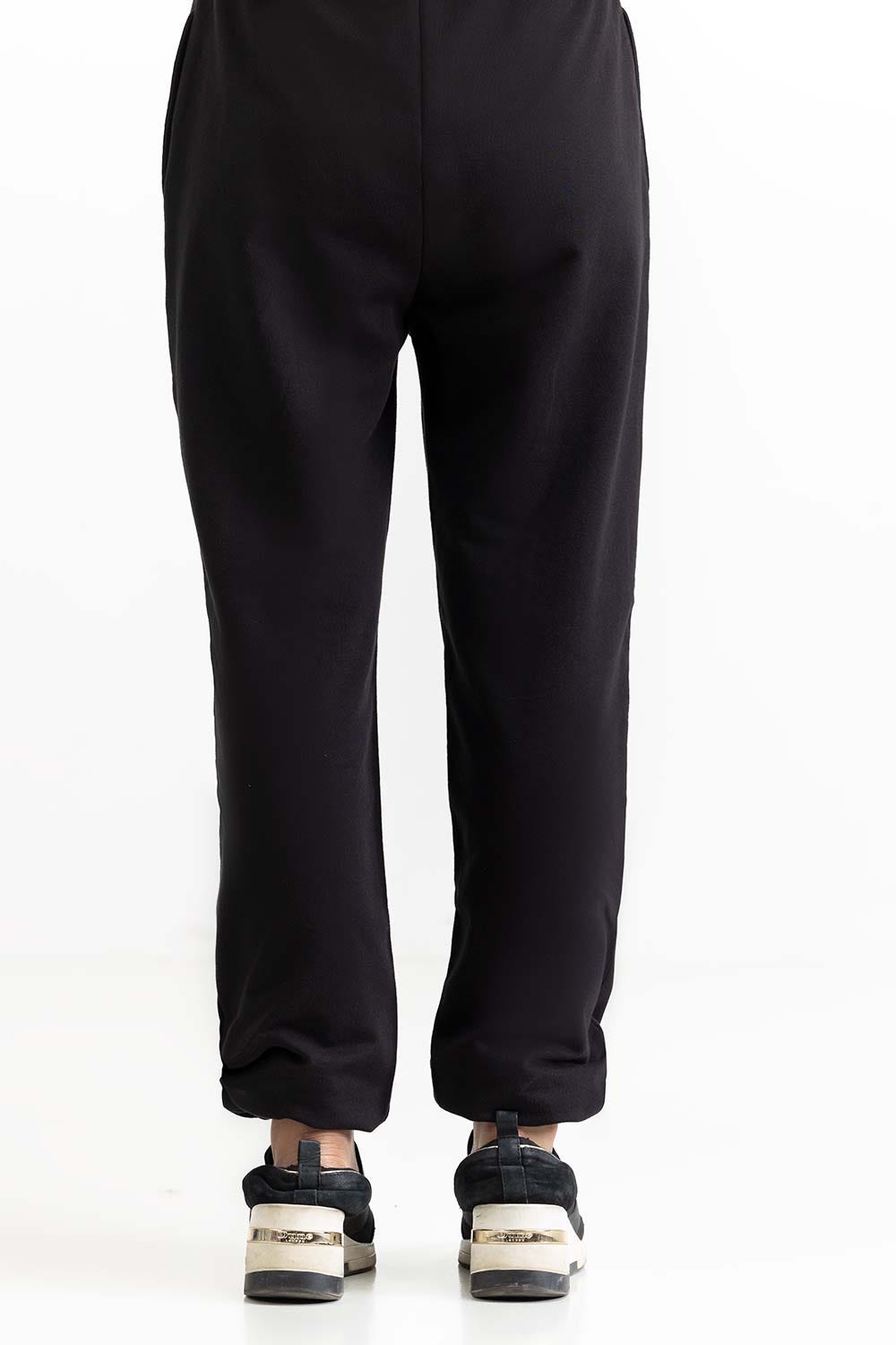 Black Knit Trouser 231-220-003 A