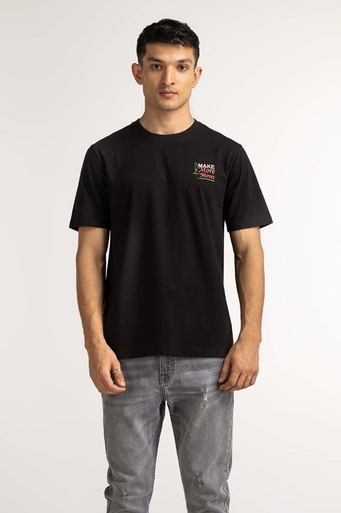 Black Pattern Tee MN-TS-PT-S24-608