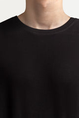 Black Pique Tee TS-CNPK24-070 Black Pique Tee TS-CNPK24-070