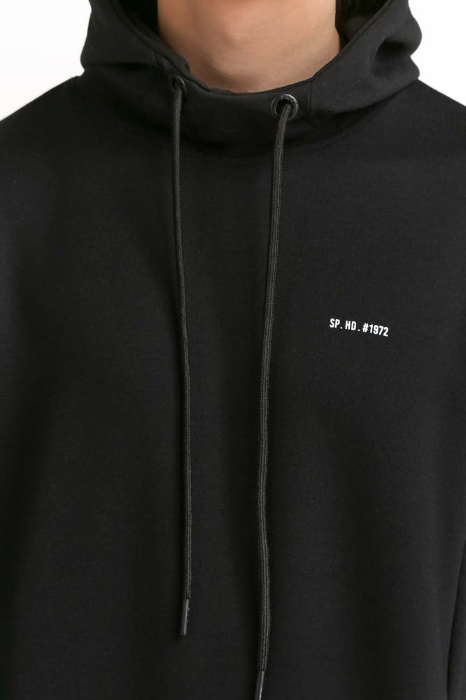 Black Pullover Hoodie MN-POH-WS23-016