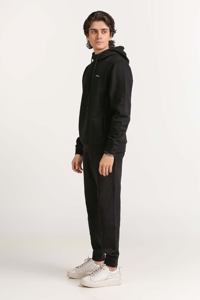 Black Pullover Hoodie MN-POH-WS23-016