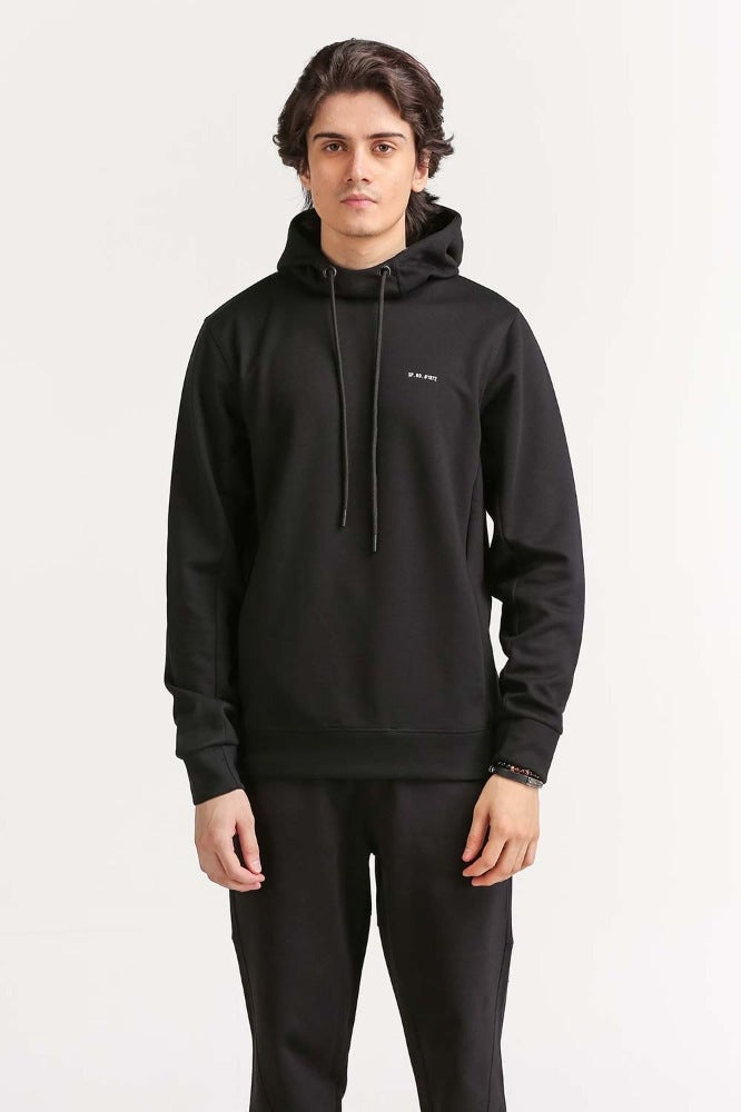 Black Pullover Hoodie MN-POH-WS23-016