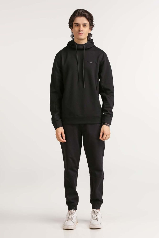 Black Pullover Hoodie MN-POH-WS23-016