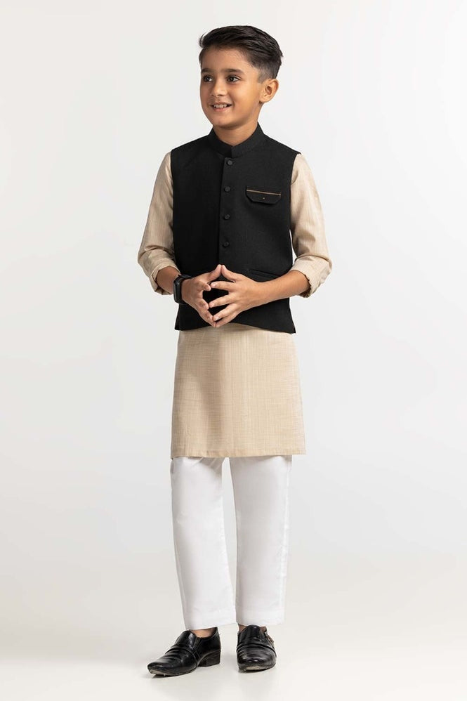 Black Styling Waist Coat KWC-PD23-013