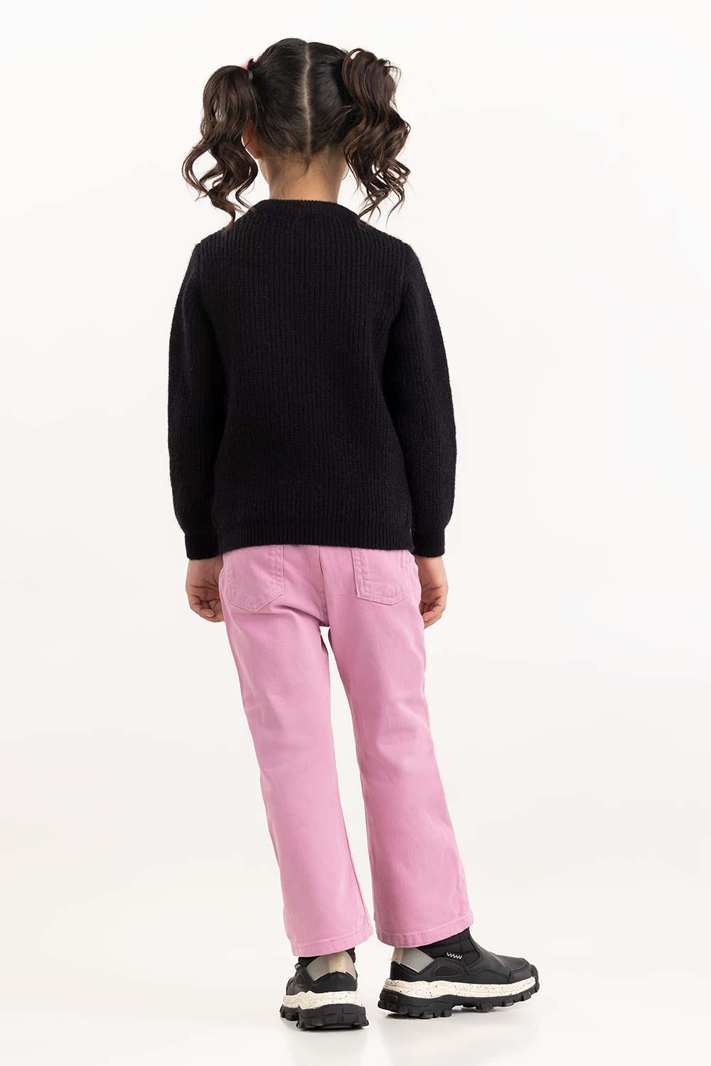 Toddler Girl Black Sweater 224-614-300