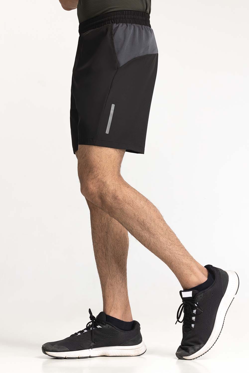 Black Textured Short AW-SHT23-030