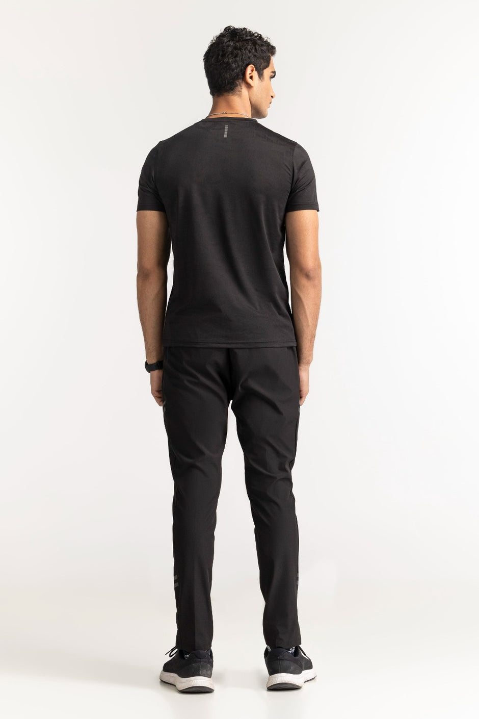 Black Textured Tee AW-TS24-001