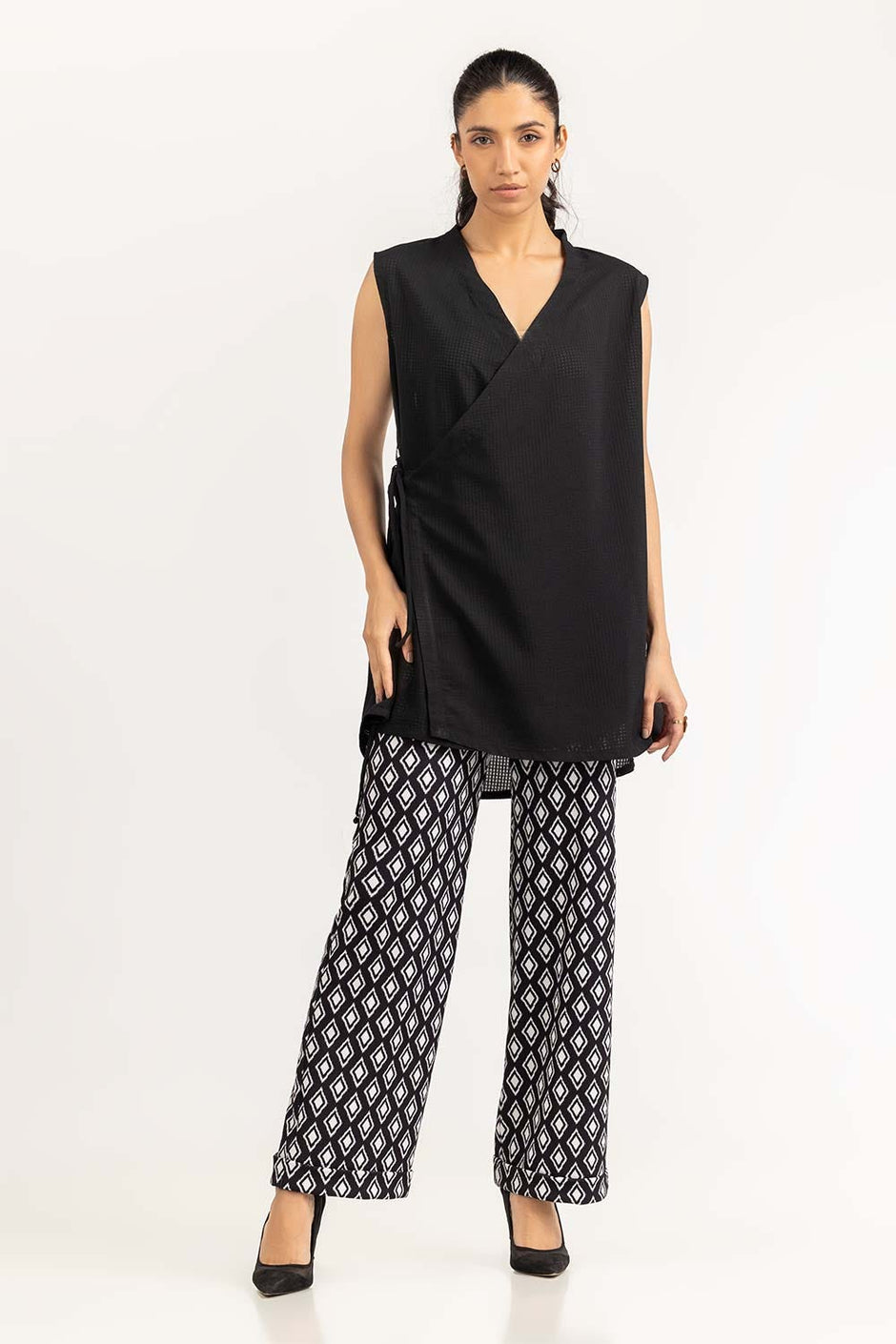 Black Woven Shirt