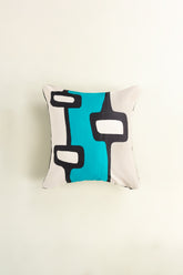 Blue Abstract Digital Printed Cushion Cover