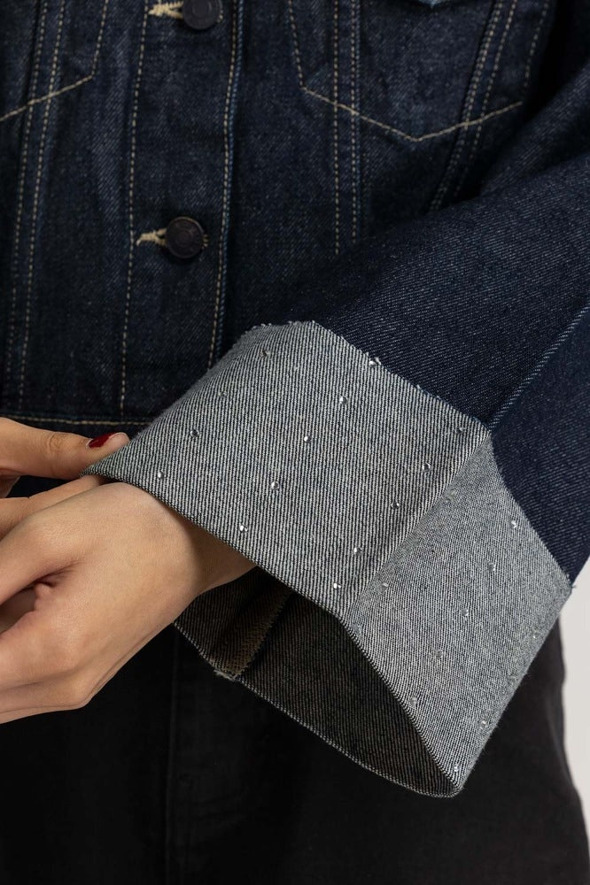 Blue Basic Denim Jacket WS-JKT-WS23-132