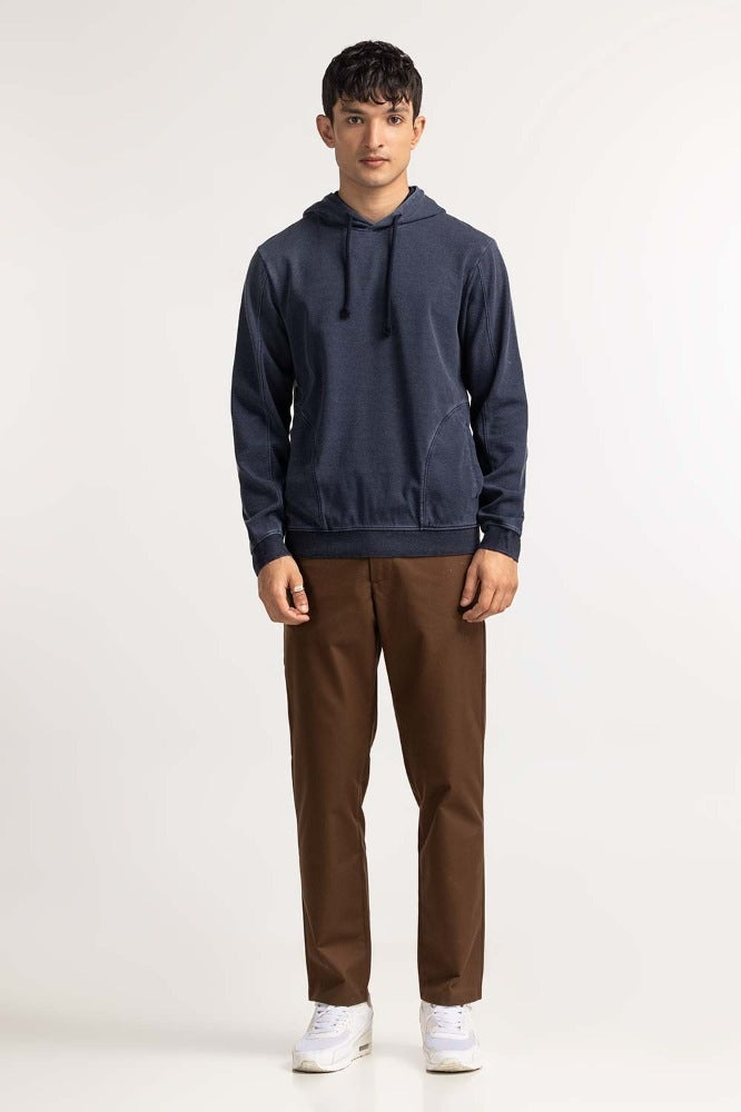 Blue Pullover Hoodie MN-POH-WS23-019