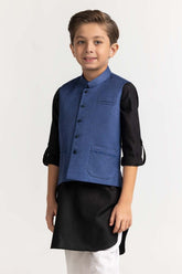 Blue Styling Waist Coat KWC-PD23-014