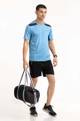 Blue Textured Tee AW-TS23-016