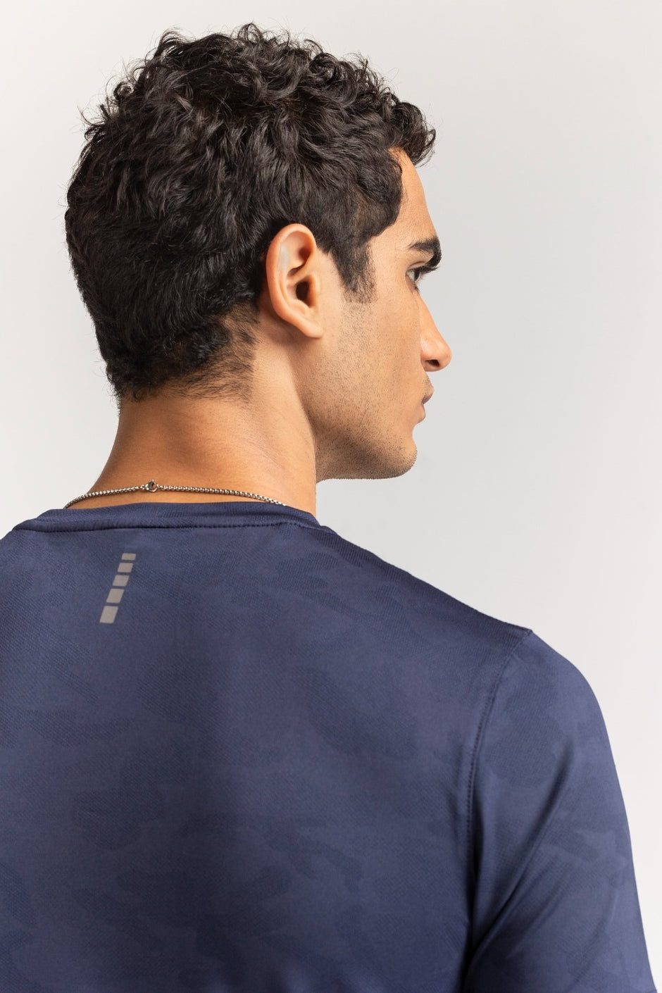 Blue Textured Tee AW-TS24-003