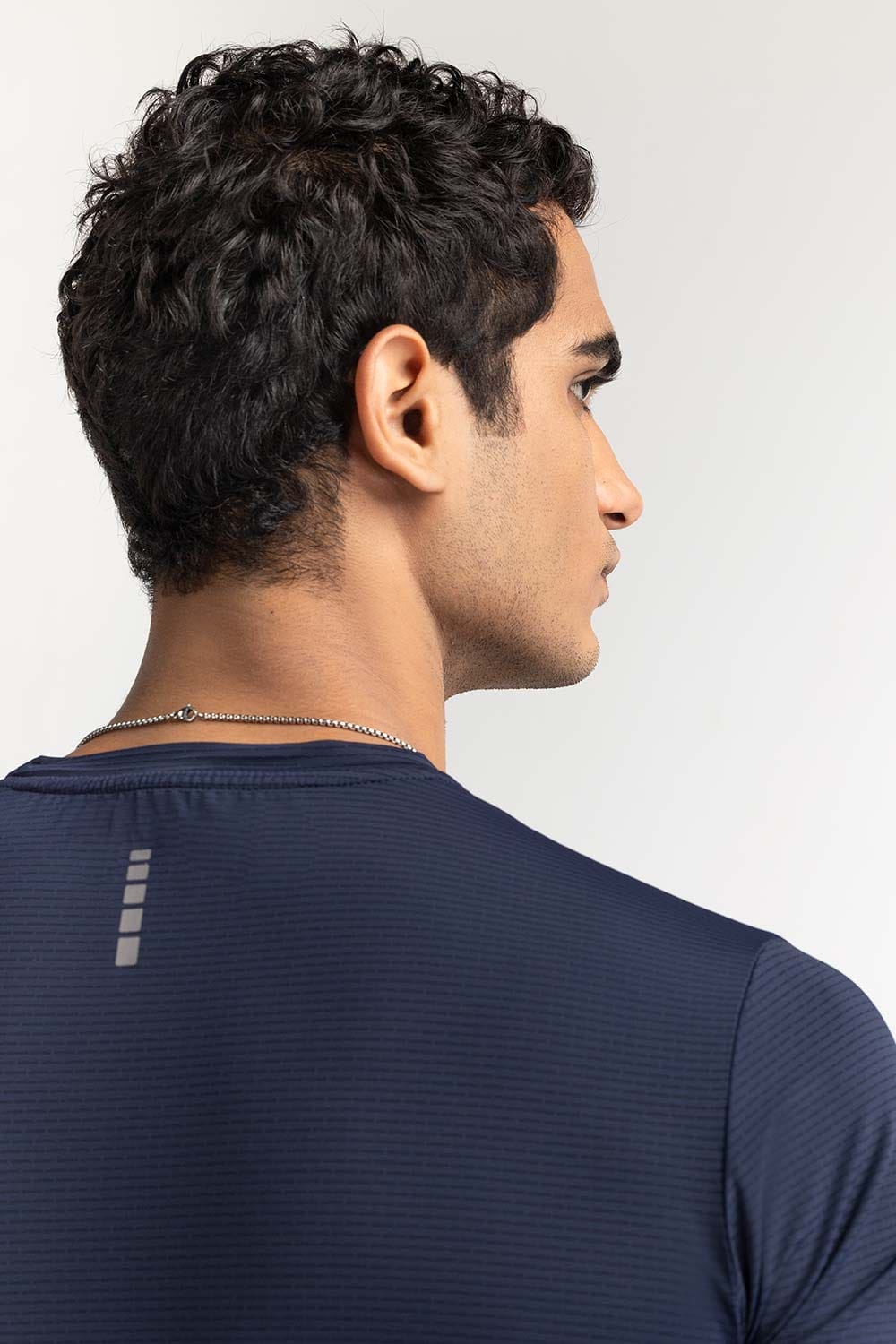 Blue Textured Tee AW-TS24-006