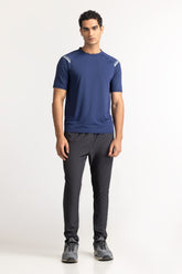 Blue Textured Tee AW-TS24-012