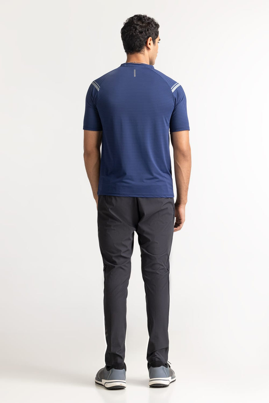 Blue Textured Tee AW-TS24-012