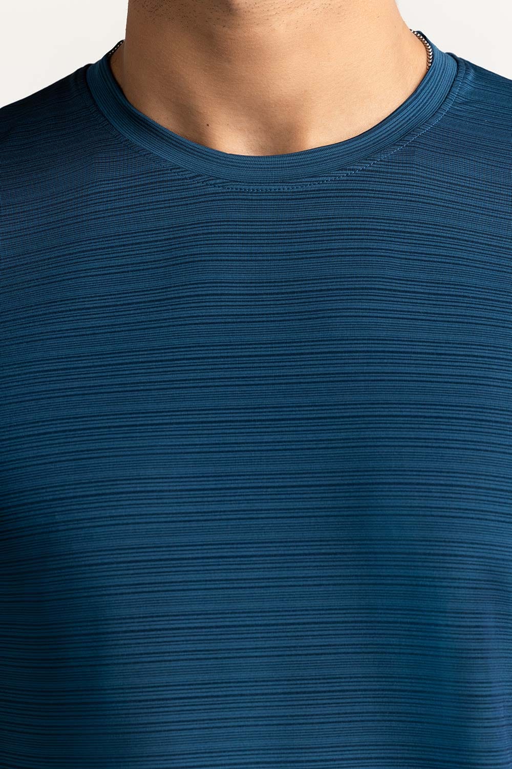 Blue Textured Tee AW-TS24-016