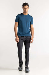 Blue Textured Tee AW-TS24-016