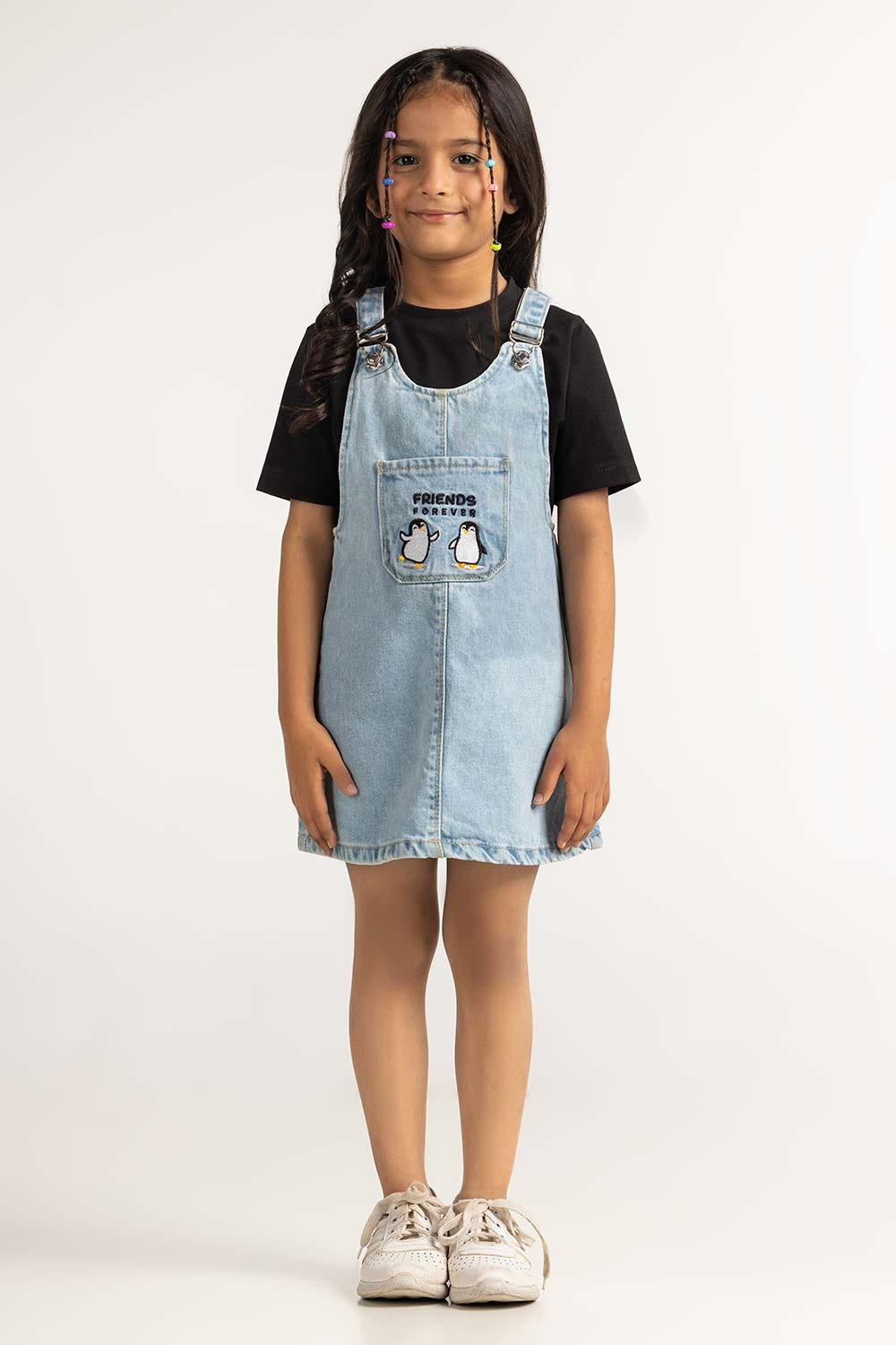 Blue Toddler Girl Denim Jump Suit TG-JPS-SS24-010