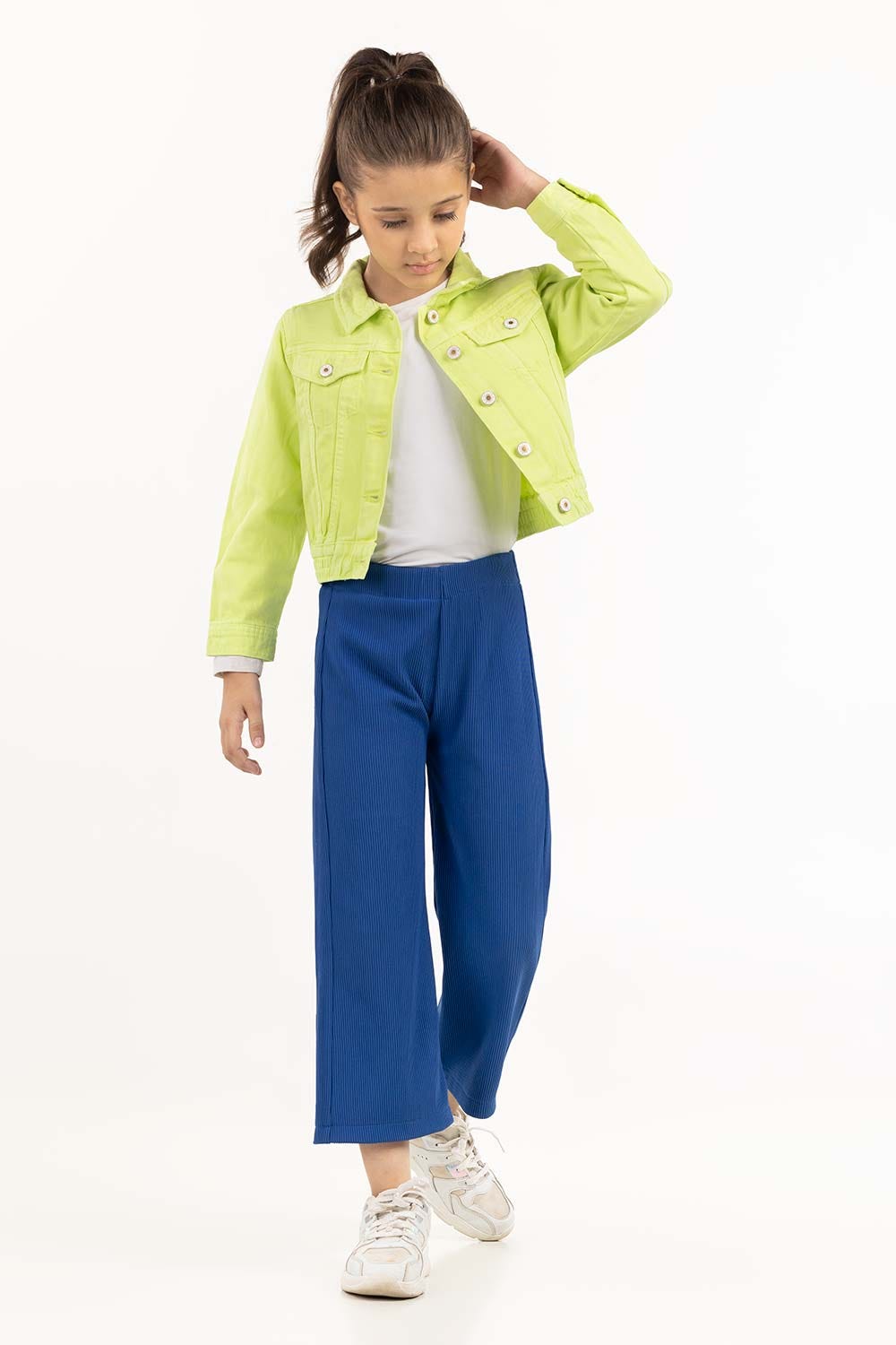 Toddler Girl Blue Trouser 224-413-045 B