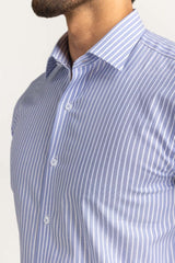 Blue White Stripe Formal Shirt MN-FS-YD24-048 Blue White Stripe Formal Shirt MN-FS-YD24-048