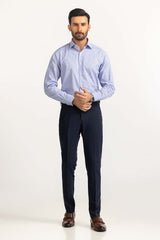 Blue White Stripe Formal Shirt MN-FS-YD24-048 Blue White Stripe Formal Shirt MN-FS-YD24-048
