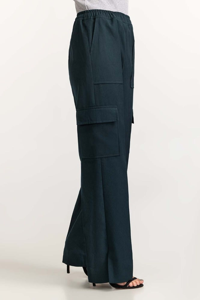 Bottle Green Basic Trouser WM-TRKN23-008