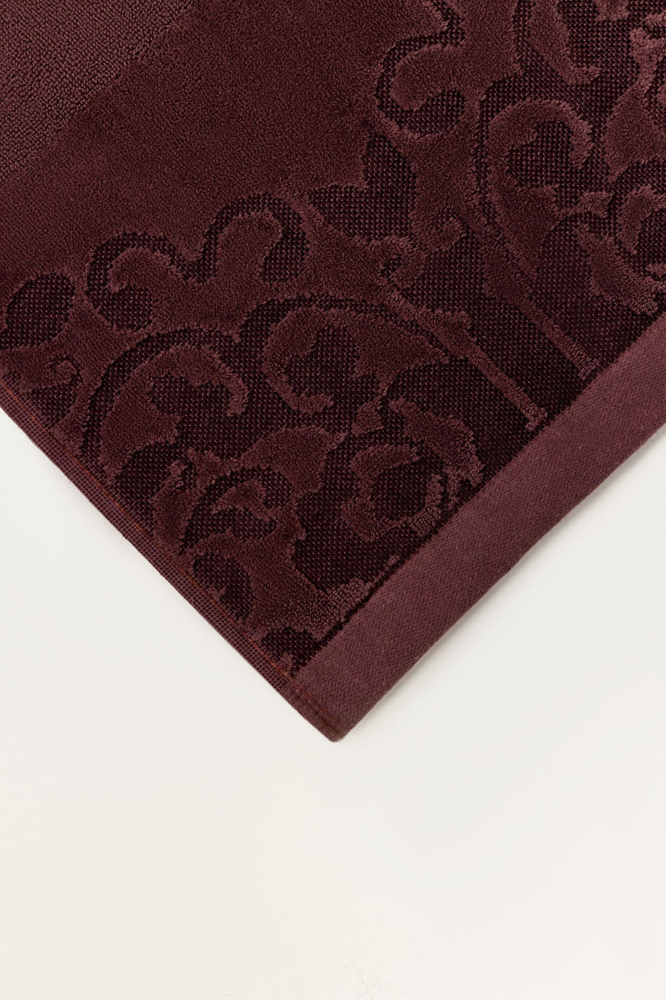 Brown Raisin Jacquard Dyed Towel