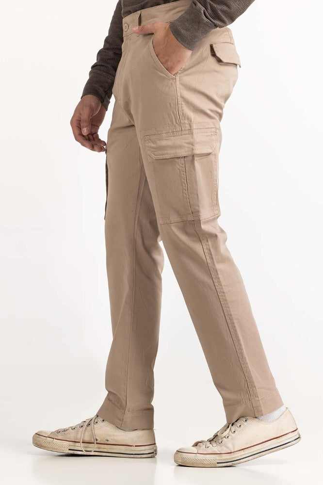 Brown Basic Trouser MN-TRKH- WV23-008 A