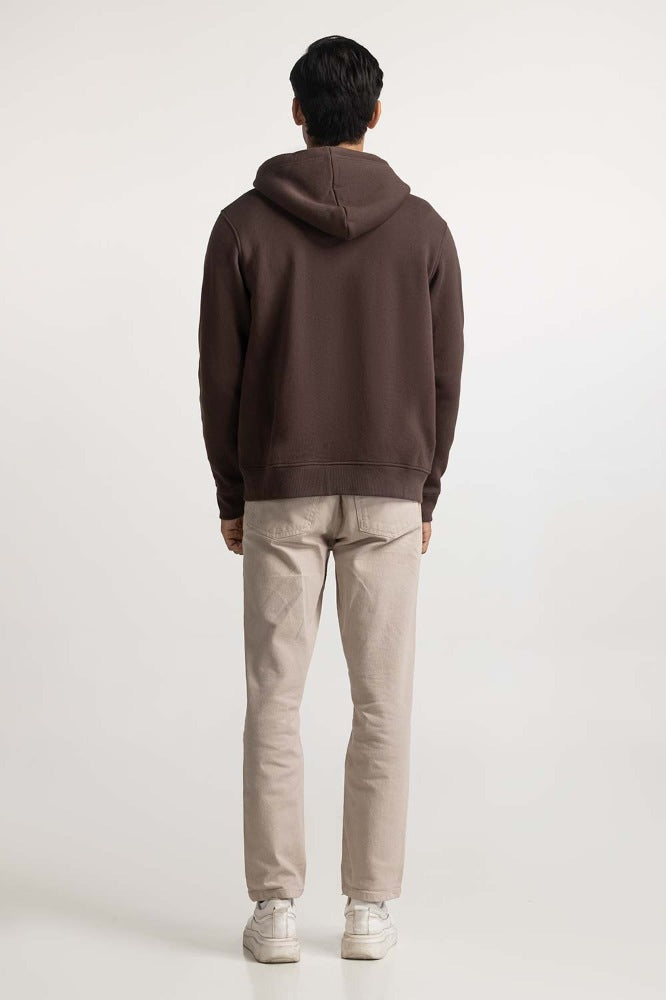 Brown Fashion Hooded Zipper MN-HDZ-WS23-013