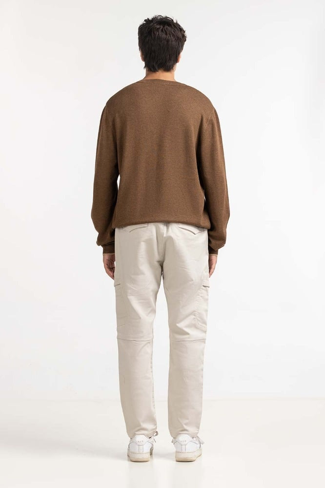 Brown Fashion Sweater MN-SWT-WS23-182C