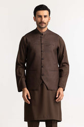 Brown Styling Waist Coat WC-PD24-001