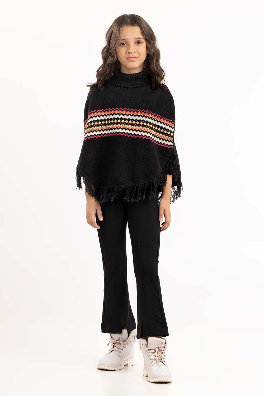 Junior Girl Brown Sweater 224-411-048
