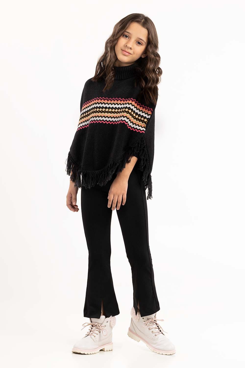 Junior Girl Brown Sweater 224-411-048