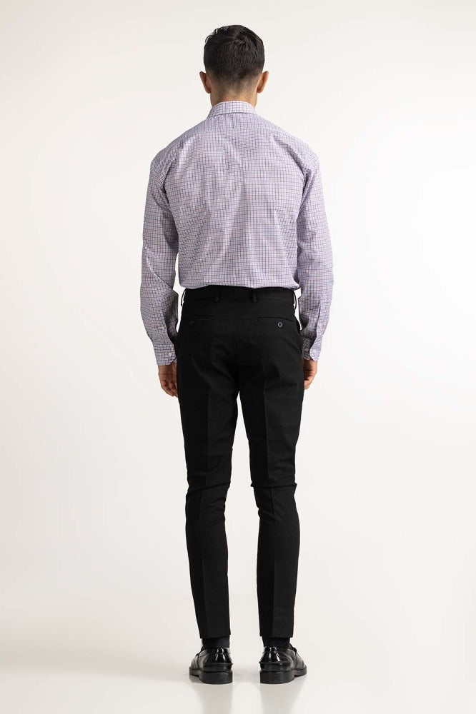 Brown White Yarn Dyed Formal Shirt MN-FS-YD23-002