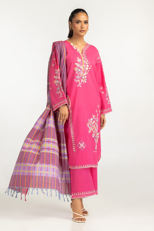 Cambric Embroidered Co-Ord Set IPST-44607