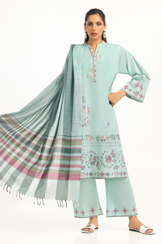 Cambric Embroidered Co-Ord Set IPST-44608