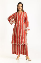 Cambric Printed Co-Ord Set With Embroidered IPST-44826