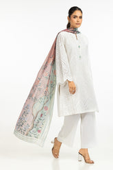Cambric Schiffli Embroidered Shirt And Dupatta IPSD-44424