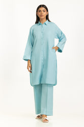 Chambray Button Down Co-Ord Set IPST-44558-B