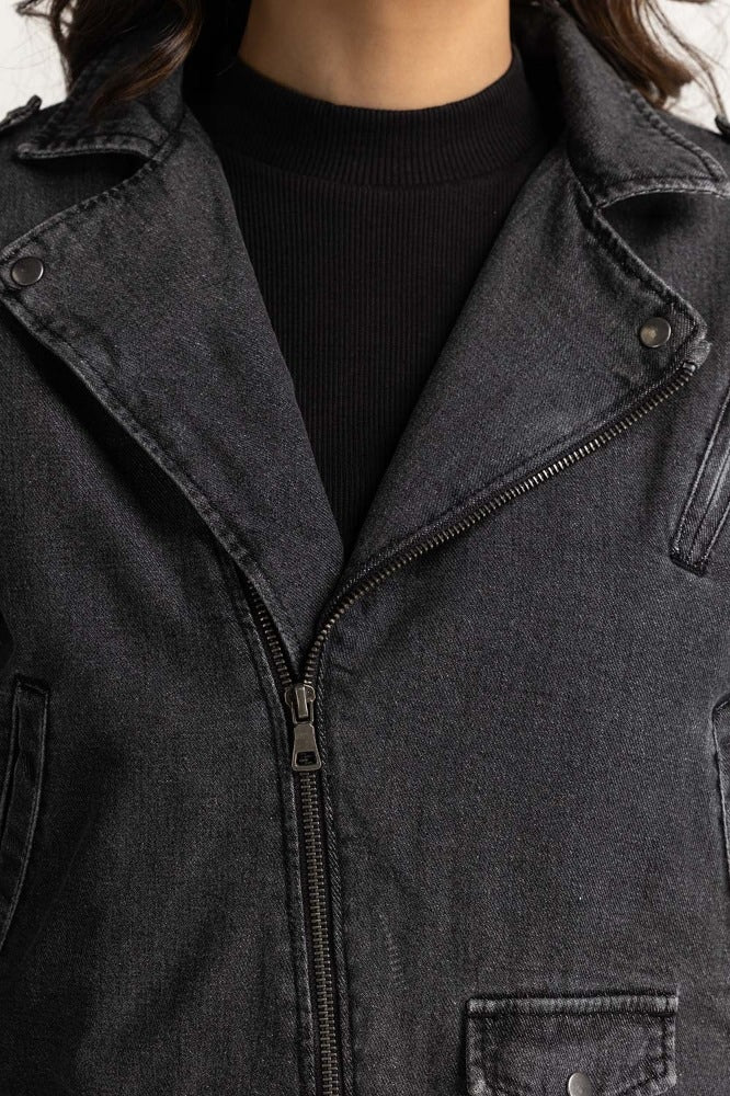 Charcoal Basic Jacket WS-JKT-WS23-103