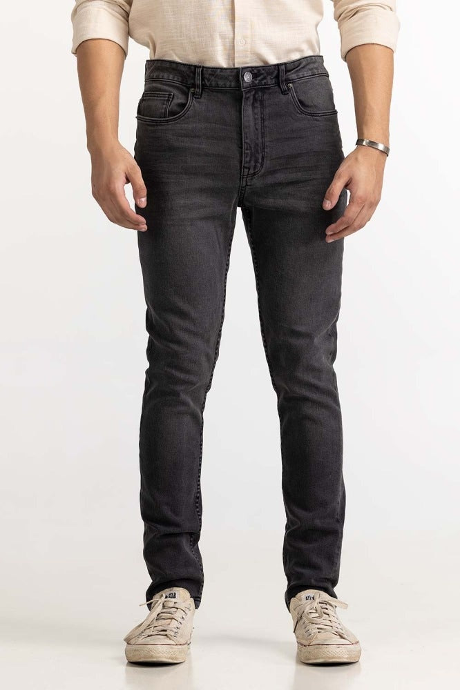 Charcoal Basic Jeans MN-JNS-WS23-007