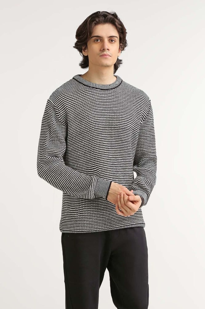 Charcoal Basic Sweater MN-SWT-WS23-144