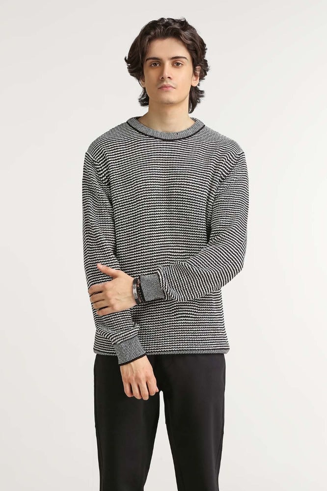 Charcoal Basic Sweater MN-SWT-WS23-144