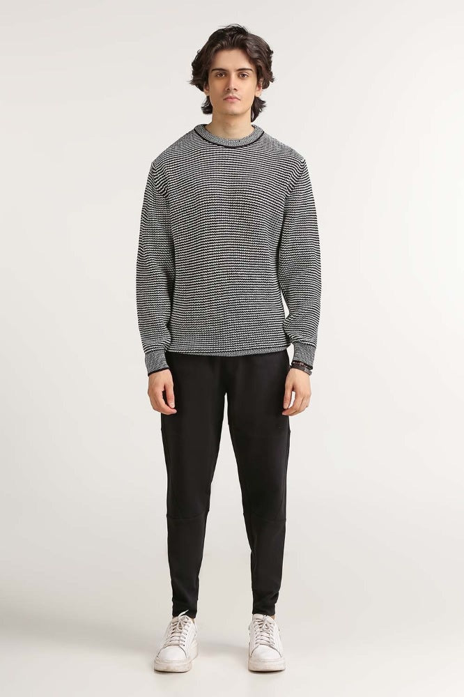 Charcoal Basic Sweater MN-SWT-WS23-144